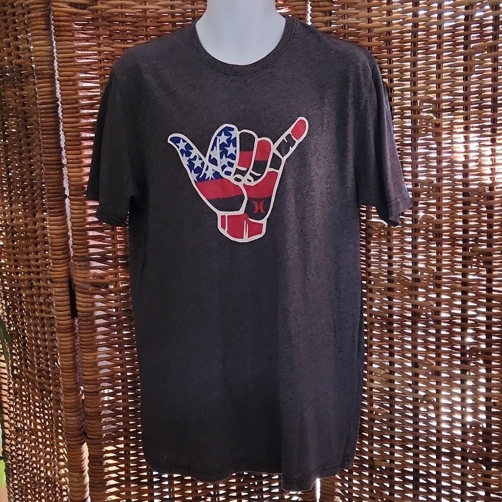 Hurley Patriotic Shaka Shirt L
